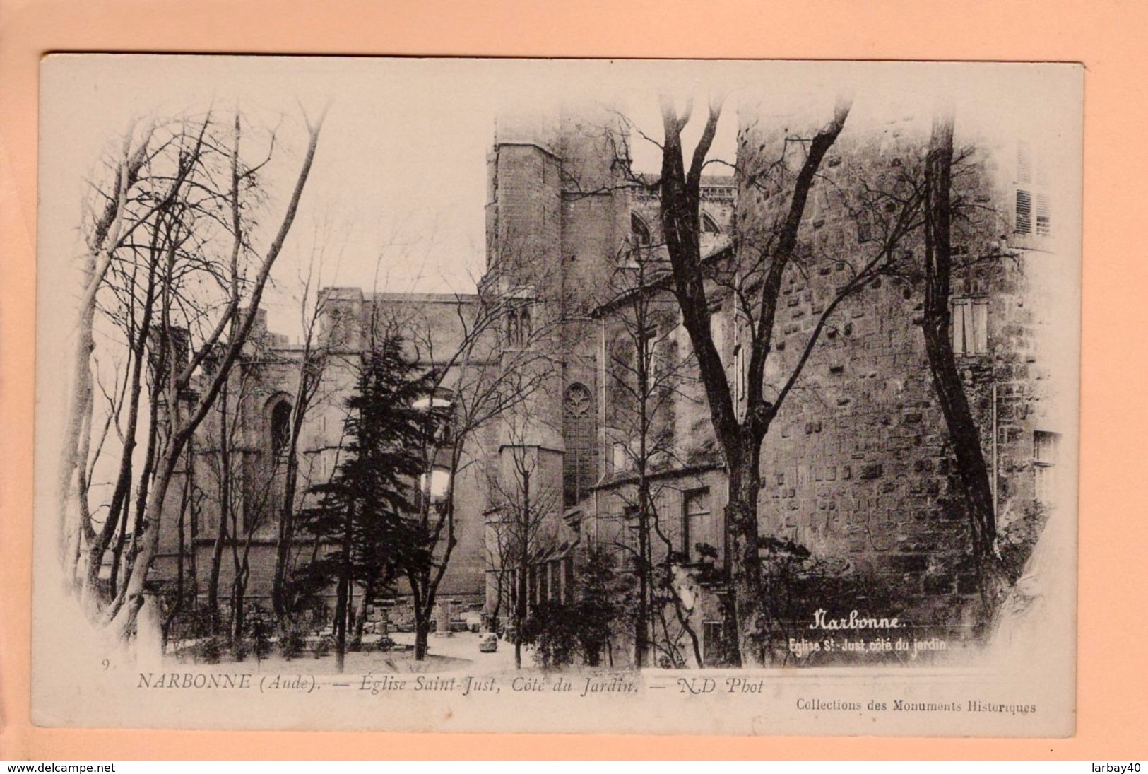 Cpa Carte Postale Ancienne - Narbonne Eglise Saint Just 9 - Narbonne