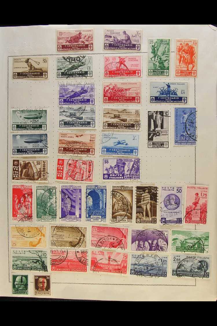 ITALY AND STATES, WITH COLONIES, TRIESTE, ETC.  A Bumper 1850's To 1950's Mint And Used Collection On Old Album Pages Wi - Other & Unclassified