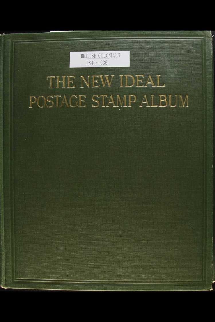 A STANLEY GIBBONS "NEW IDEAL" ALBUM  For Stamps Of The British Empire 1840-1936, And Containing A Queen Victoria To 1936 - Other & Unclassified