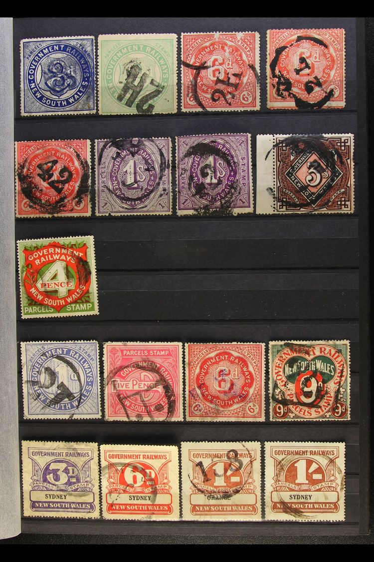 NEW SOUTH WALES  RAILWAY STAMPS 1891-1974 Interesting Mostly Used Collection On Stock Pages, Inc 1891 To 3s, 1914 4d, 19 - Other & Unclassified