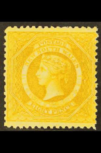 NEW SOUTH WALES  1882-97 8d Yellow Perf 12, SG 236a, Fine Mint, Very Fresh. For More Images, Please Visit Http://www.san - Other & Unclassified