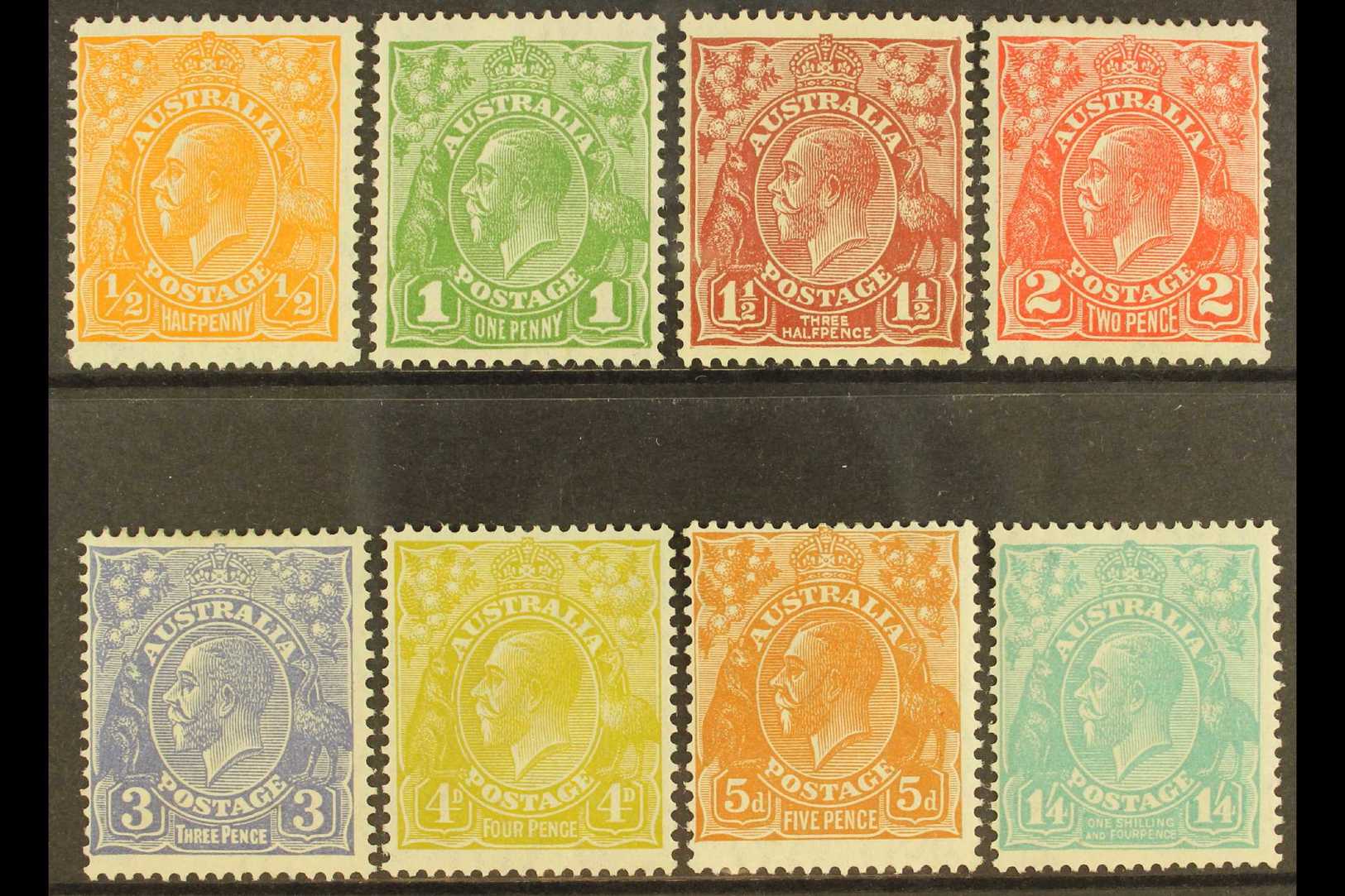 1931-36  King George V Heads Complete Set, SG 124/131, Fine Mint. (8 Stamps) For More Images, Please Visit Http://www.sa - Other & Unclassified