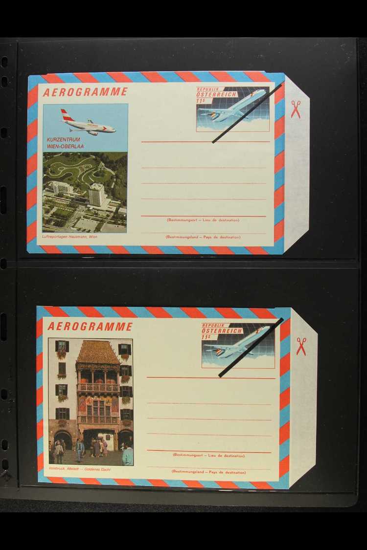 AEROGRAMMES  1987-1995 All Different Very Fine Unused Group Of Picture Aerogrammes With SPECIMEN Diagonal Black Bar Over - Other & Unclassified