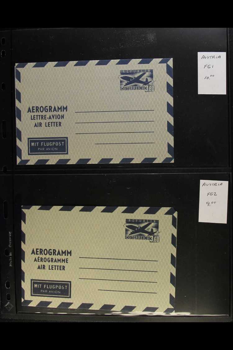 AEROGRAMMES  1952-1995 COMPLETE COLLECTION On Stock Pages, Very Fine Unused, All Different, Inc 1978 7s Christmas, Plus - Other & Unclassified
