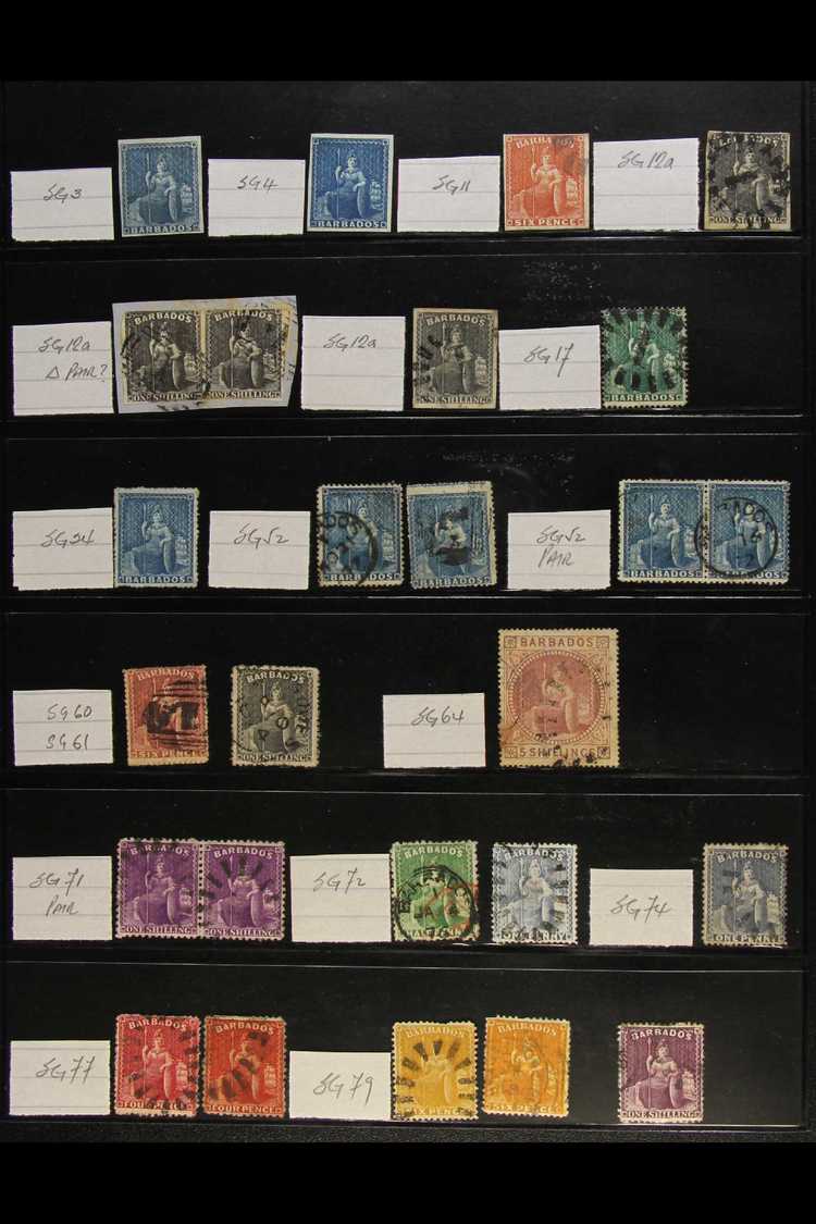 1852-1939 VERY USEFUL MINT AND USED COLLECTION  Includes 1852-55 (1d) Blue Both Shades Mint, 1858 6d Pale Rose-red And 1 - Other & Unclassified