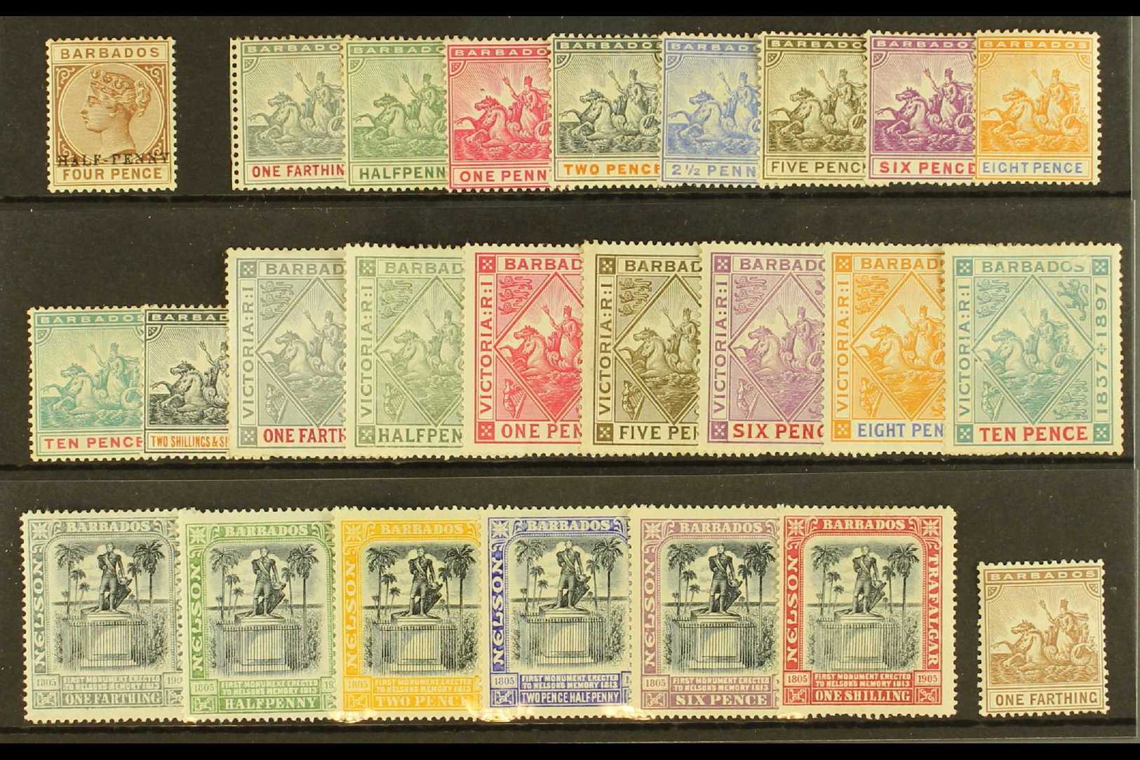 1892-1910 MINT SELECTION  Presented On A Stock Card. ALL DIFFERENT And Includes 1892-1903 Set To 2s6d, 1897-98 Jubilee R - Other & Unclassified