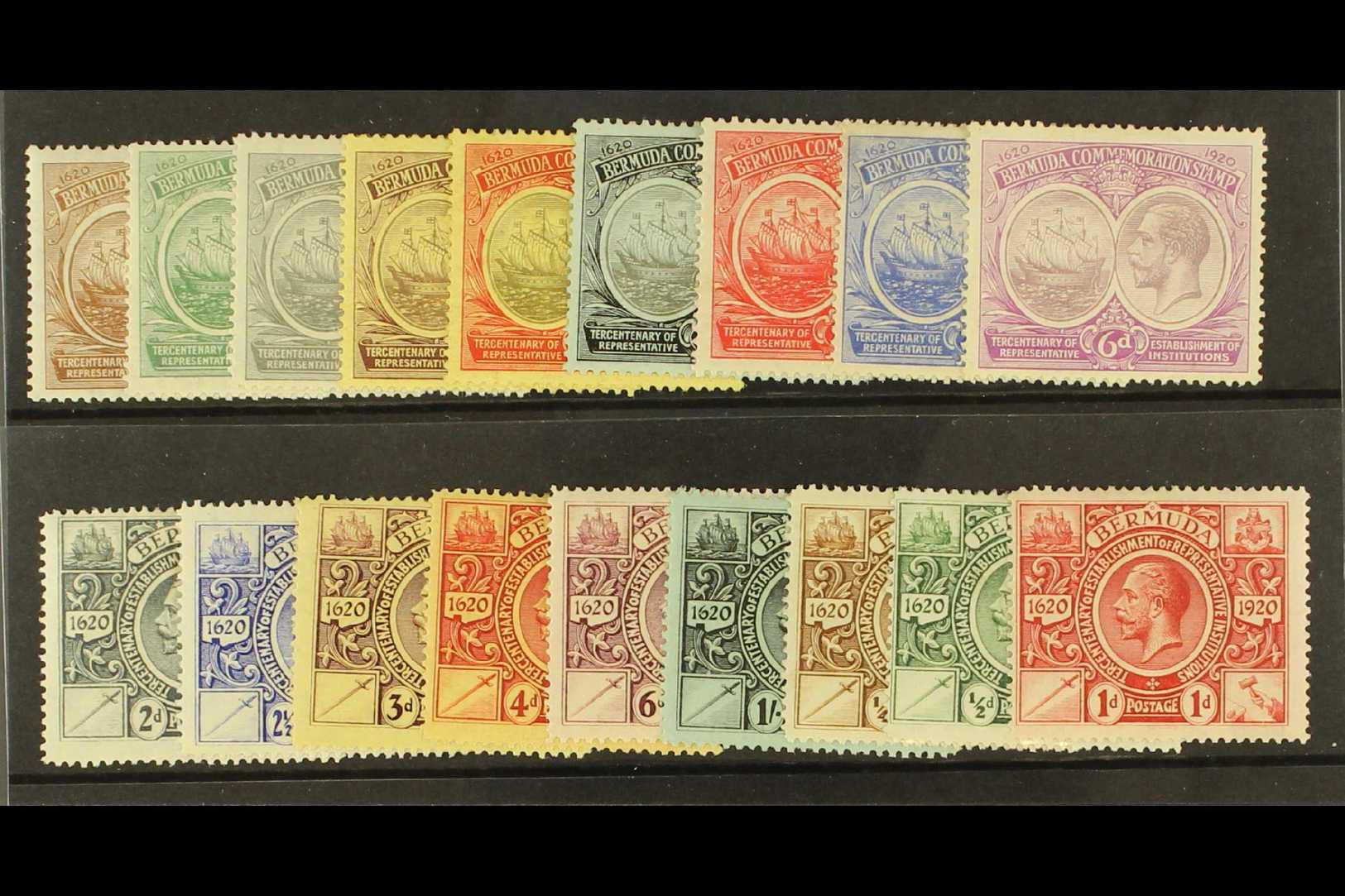 1920-21  The Two Tercentenary Sets SG 59/76, Mostly Fresh Mint. (18 Stamps) For More Images, Please Visit Http://www.san - Other & Unclassified