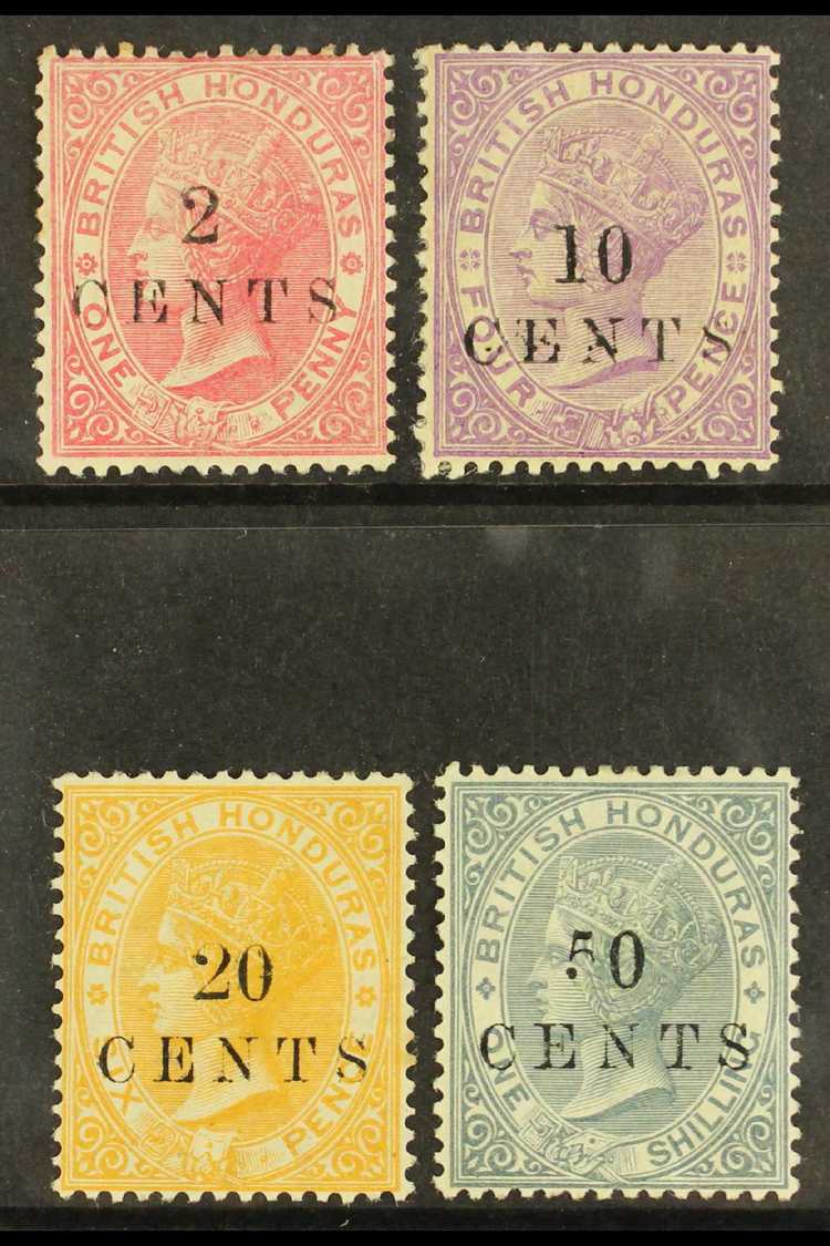 1888  2c On 1d Rose - 50c On 1s Grey, Wmk CA, Set Complete, SG 27/30, Very Fine And Fresh Mint. (4 Stamps) For More Imag - Other & Unclassified