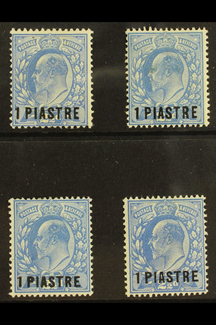1911 - 1913  1pia On 2½d Bright Ed VII Surcharged, SG 25/29, Very Fine And Fresh Mint. (4 Stamps) For More Images, Pleas - Other & Unclassified