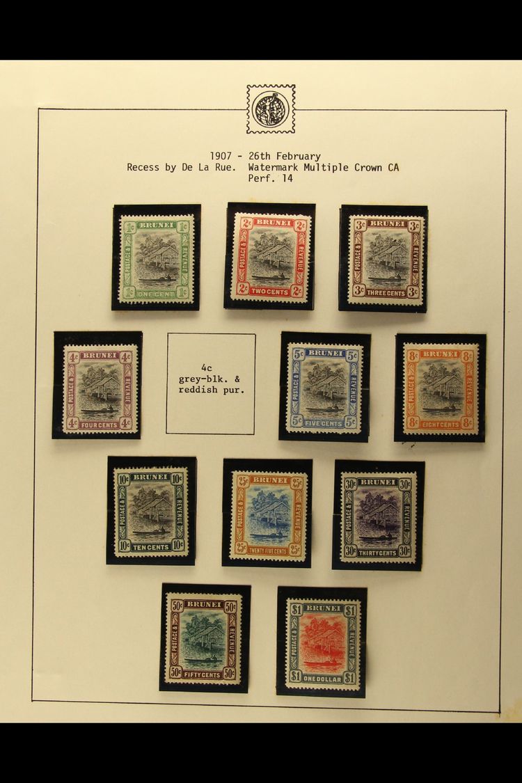 1907-37 ALL DIFFERENT MINT COLLECTION  Neatly Presented In Mounts On Album Pages. Includes 1907-10 Set, 1908-22 Set To $ - Other & Unclassified