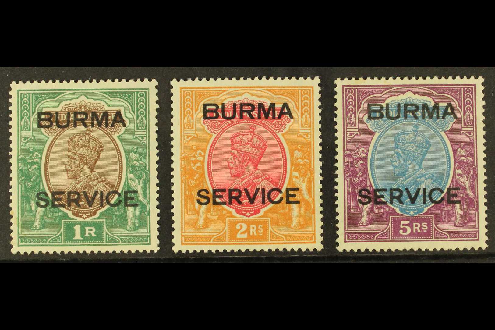 1937 OFFICIAL  1r, 2r And 5r SG O11/13, Fine Mint. (3 Stamps) For More Images, Please Visit Http://www.sandafayre.com/it - Other & Unclassified