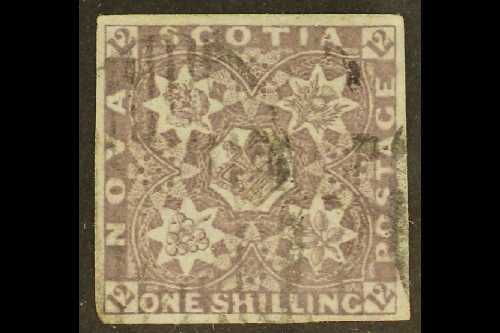 1851  1s Cold Violet, SG 7, Fine Used With 4 Good Neat Margins. A Lovely Example Of This Rarely Encountered Shade. For M - Other & Unclassified