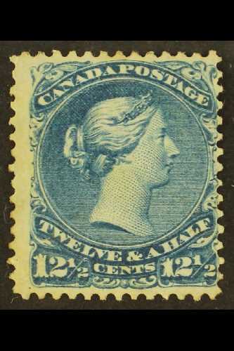 1868  12½c Bright Blue Large Queen, Ottawa Printing, SG 51, Mint With Part O.g, Thin. For More Images, Please Visit Http - Other & Unclassified
