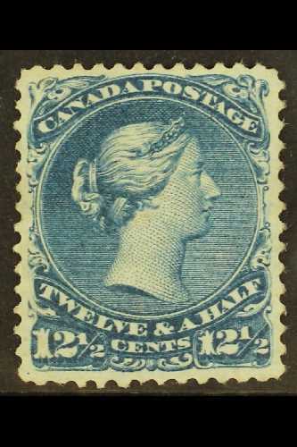 1868-71  12½c Bright Blue Large Queen, SG 60, Fresh Unused.  For More Images, Please Visit Http://www.sandafayre.com/ite - Other & Unclassified