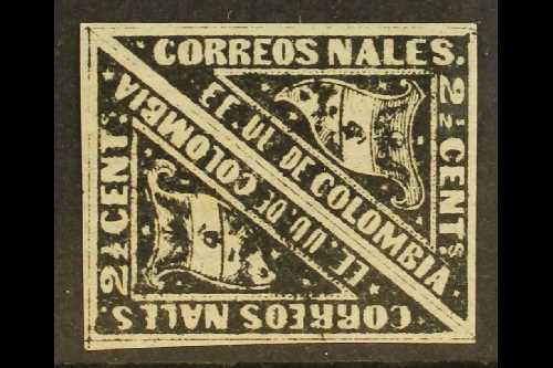 1869-70  2½c Black Carrier Stamp On Laid Paper, Scott 59a, An Attractive Fine Mint PAIR With Good Margins All Round. (2 - Other & Unclassified