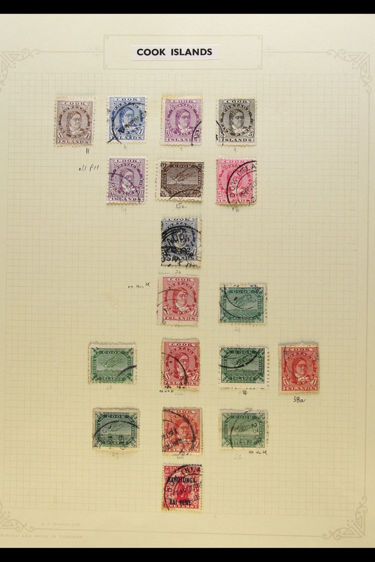 1893-1949 FINE USED COLLECTION  On Leaves, Inc 1893-1900 Perf 12x11½ To 5d And Perf 11 To 2½d, 1899 ½d On 1d, 1924-27 To - Other & Unclassified