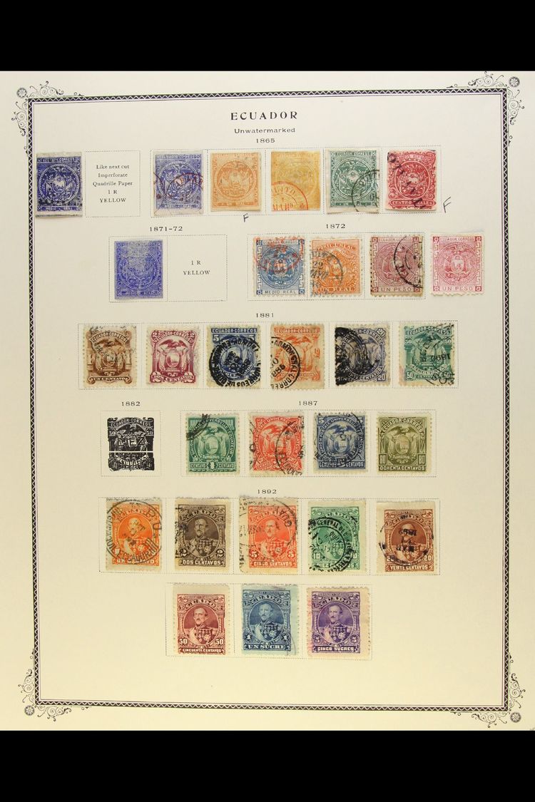 1865-1973 COLLECTION  On Pages, Some Mint But Mainly Used Virtually ALL DIFFERENT Stamps, Inc 1865-72 To 1r Green (thin) - Other & Unclassified