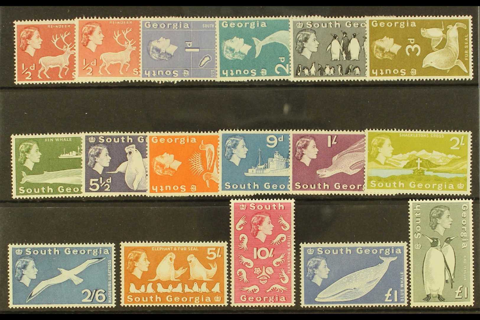 1963-69  Complete Definitive Set Plus ½d Listed Perf Variant, SG 1/16, Very Fine Mint (17 Stamps) For More Images, Pleas - Other & Unclassified