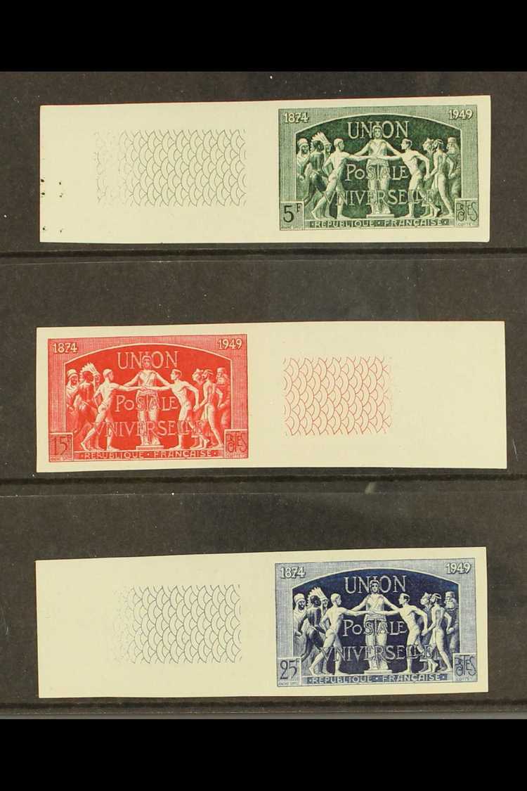 1949 UPU IMPERFS  1949 UPU Set Complete, Variety "imperf", Yv 850/852, Each Value With Engraved Sheet Margin. Stamps Nev - Other & Unclassified