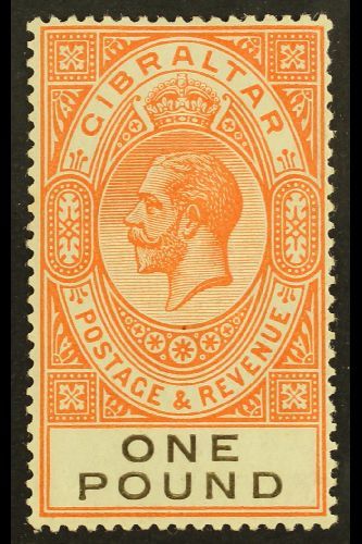 1925-32  £1 Red-orange And Black, SG 107, Fine Fresh Mint. For More Images, Please Visit Http://www.sandafayre.com/itemd - Other & Unclassified