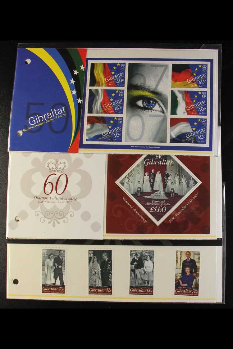 2007  Complete Run Of Issues For The Year, SG 1196/MS1247, Never Hinged Mint Sets In Presentation Packs (17 Packs). For - Other & Unclassified