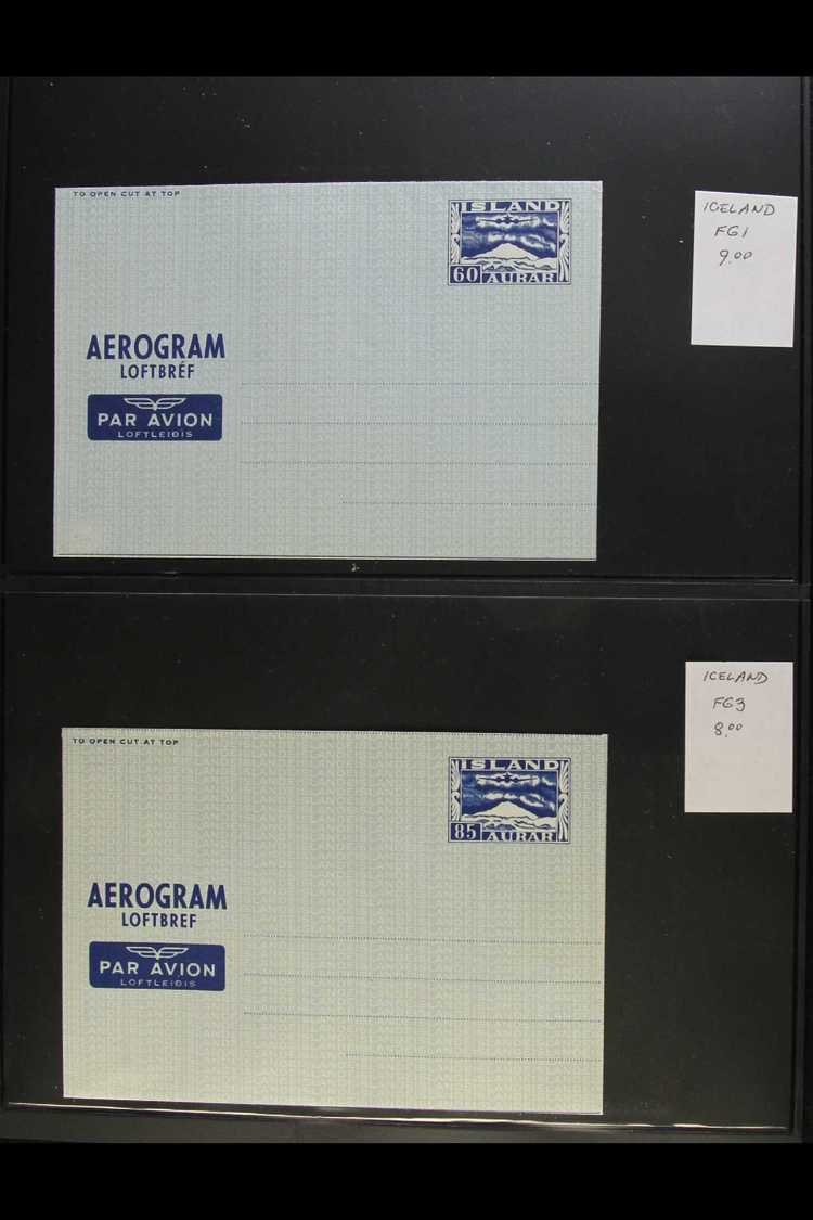AEROGRAMMES  1949-1971 COLLECTION On Stock Pages, Fine Unused, All Different, Inc Provisionals 1952 60a + "090" & 85a + - Other & Unclassified