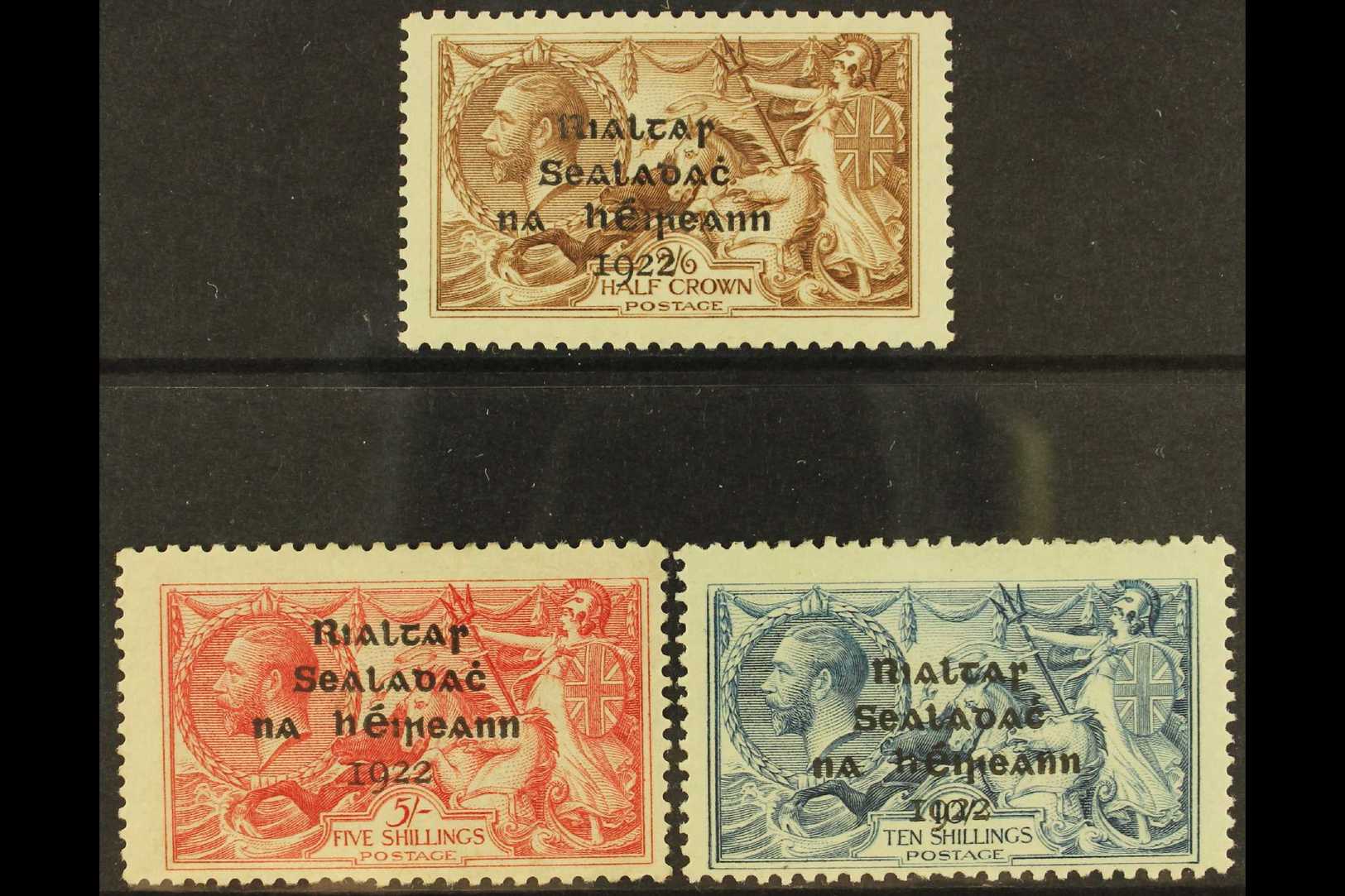 1922  Dollard Seahorses Set, SG 17/21, Fine Mint, 5s And 10s Centered Low. (3) For More Images, Please Visit Http://www. - Other & Unclassified