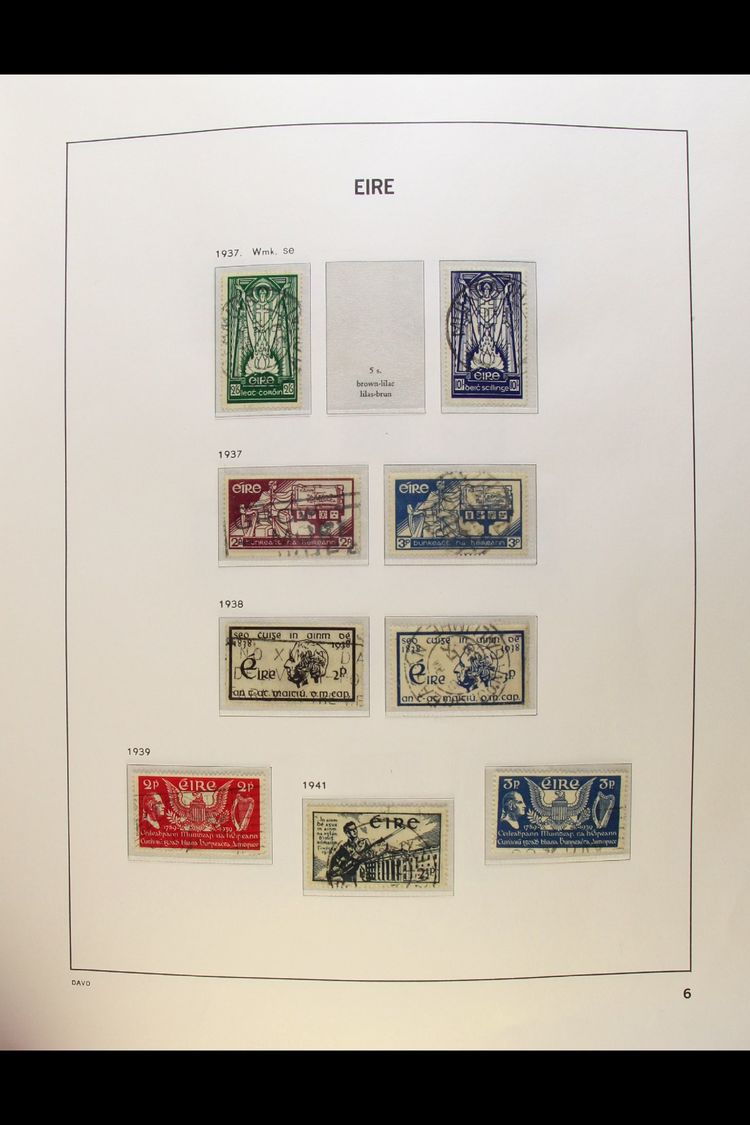 1922-1989 FINE USED COLLECTION WITH A HIGH DEGREE OF COMPLETION  Displayed, With Only A Few Missing Stamps, In A Davo Hi - Other & Unclassified