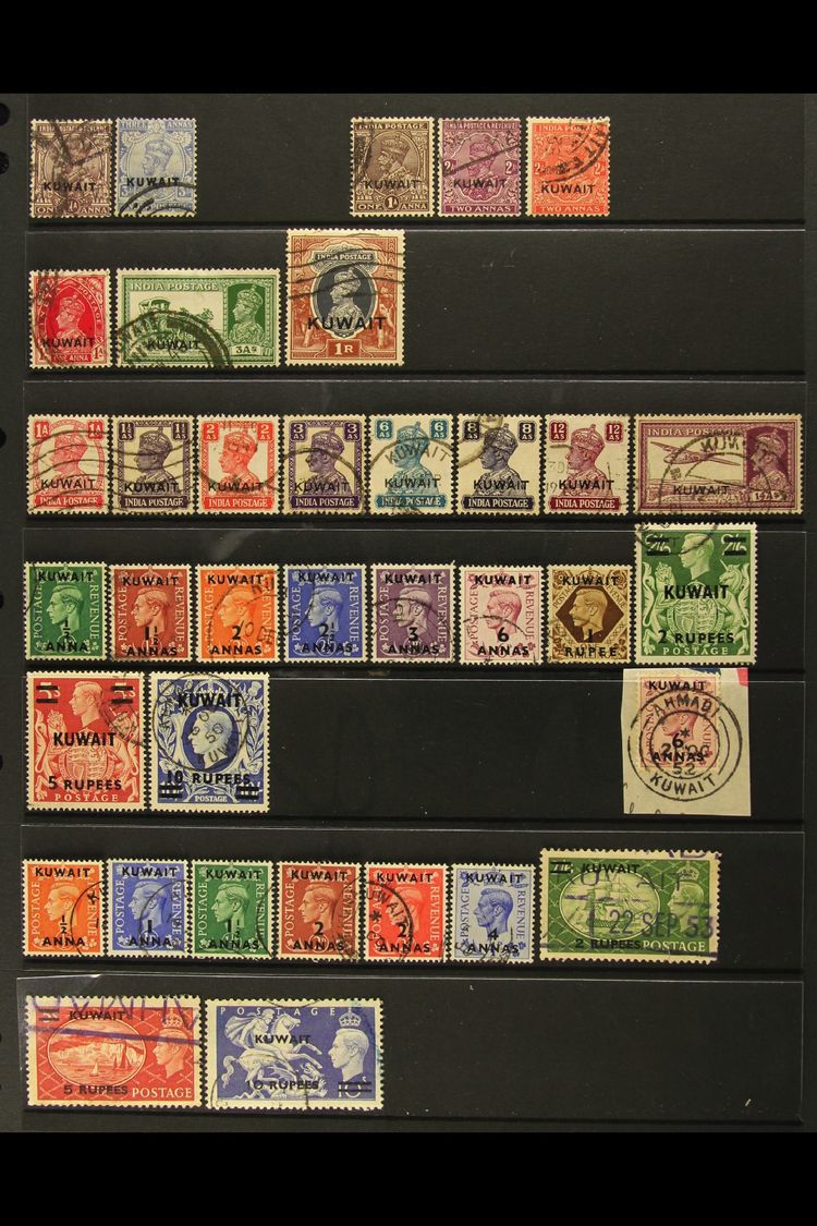 1923-1958 USED COLLECTION  On Stock Pages, ALL DIFFERENT, Inc 1945 Most Vals To 14a, 1948-49 Set (ex 1a), 1950-54 Set, 1 - Other & Unclassified