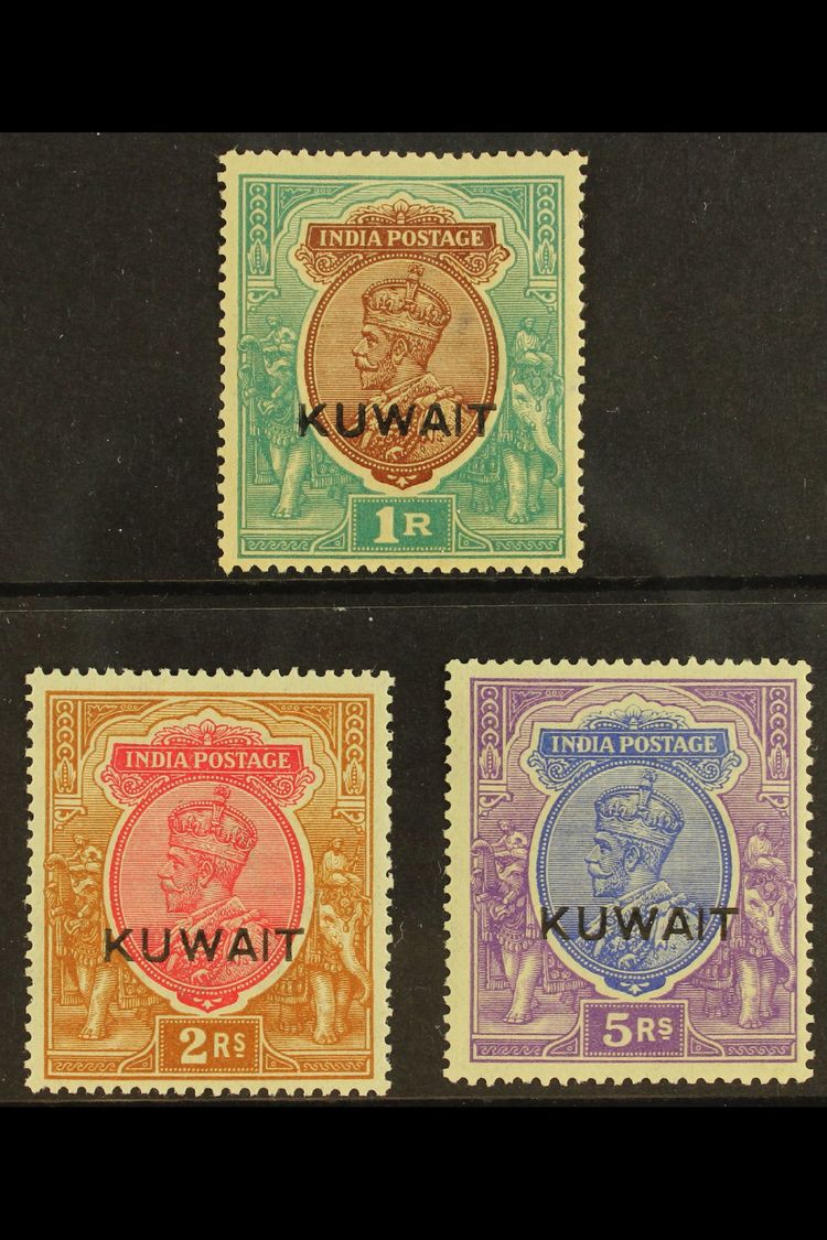 1923-24  1r, 2r, And 5r, SG 12a, 13, And 14, Fine Mint. (3 Stamps) For More Images, Please Visit Http://www.sandafayre.c - Sonstige & Ohne Zuordnung