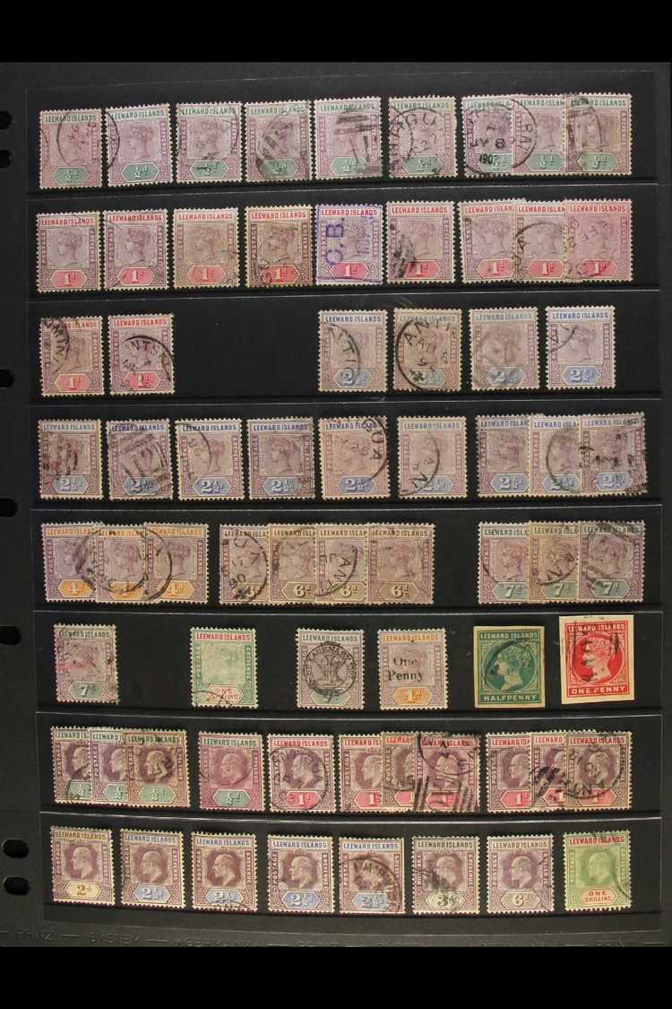 1890-1954 MOSTLY USED ACCUMULATION  Presented On Stock Pages. Includes 1890 QV Set To 1s, KEVII To 1s, KGV To Various 1s - Other & Unclassified