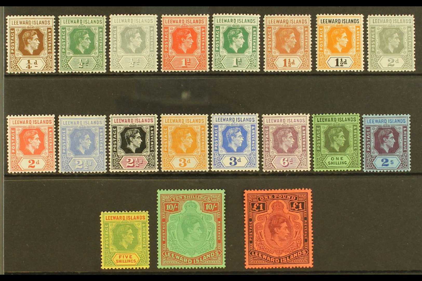 1938-51  KGVI Complete Set, SG 95/114b, Very Fine Mint, Very Fresh. (19 Stamps) For More Images, Please Visit Http://www - Other & Unclassified