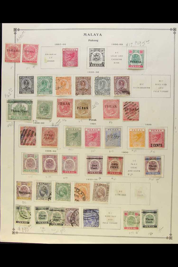 EXTENSIVE COLLECTION INCLUDING SINGAPORE  19th Century To Early 1980's Mint And Used. Collection On Mostly Printed Pages - Other & Unclassified