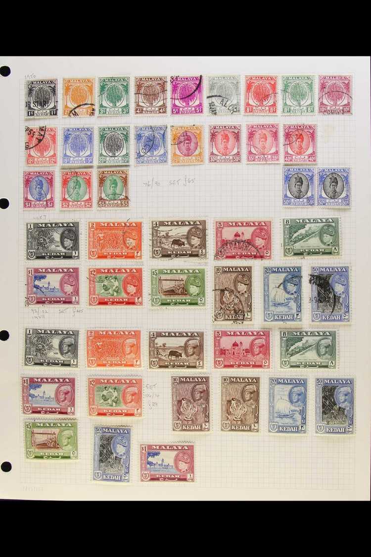 KEDAH  A Most Useful Mint & Used Collection Presented On Album Pages With Some Duplicated Noted. Includes 1912 Range To - Other & Unclassified