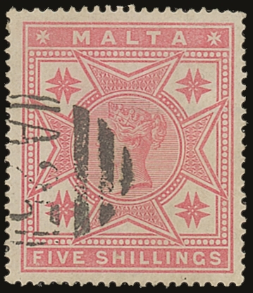 1886  5s Rose, SG 30, Fine Used With Neat "A25" Cancel. For More Images, Please Visit Http://www.sandafayre.com/itemdeta - Other & Unclassified