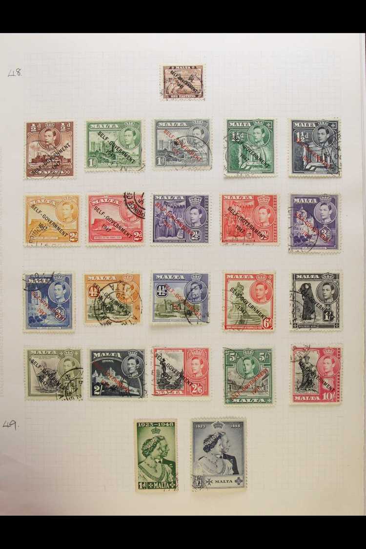 1937-76 USED COLLECTION  A Clean Collection In An Album Which Includes 1938-47 Complete Defin Set Plus A Few Blocks Of F - Other & Unclassified