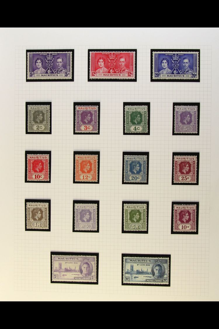 1937-50  KGVI Complete Mint Basic Sets, Plus 1933-54 Postage Dues Set, SG 249/90, D1/7, Note 10r Defin Has Tiny Tin, Oth - Other & Unclassified