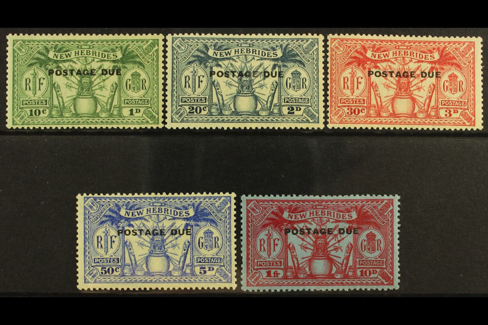 ENGLISH: 1925 POSTAGE DUE  Complete Set, SG D1/5, Very Fine Mint. (5) For More Images, Please Visit Http://www.sandafayr - Other & Unclassified