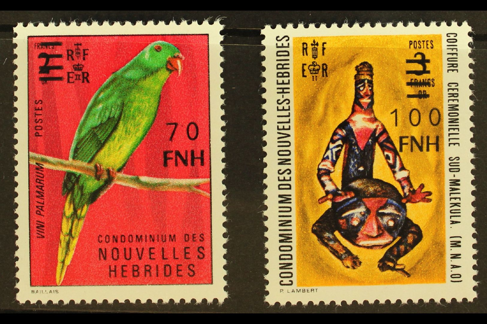 FRENCH: 1977-78  Local Surcharged Unissued 70f And 100f (see SG Footnote After F255), Fine Mint Never Hinged. (2) For Mo - Other & Unclassified