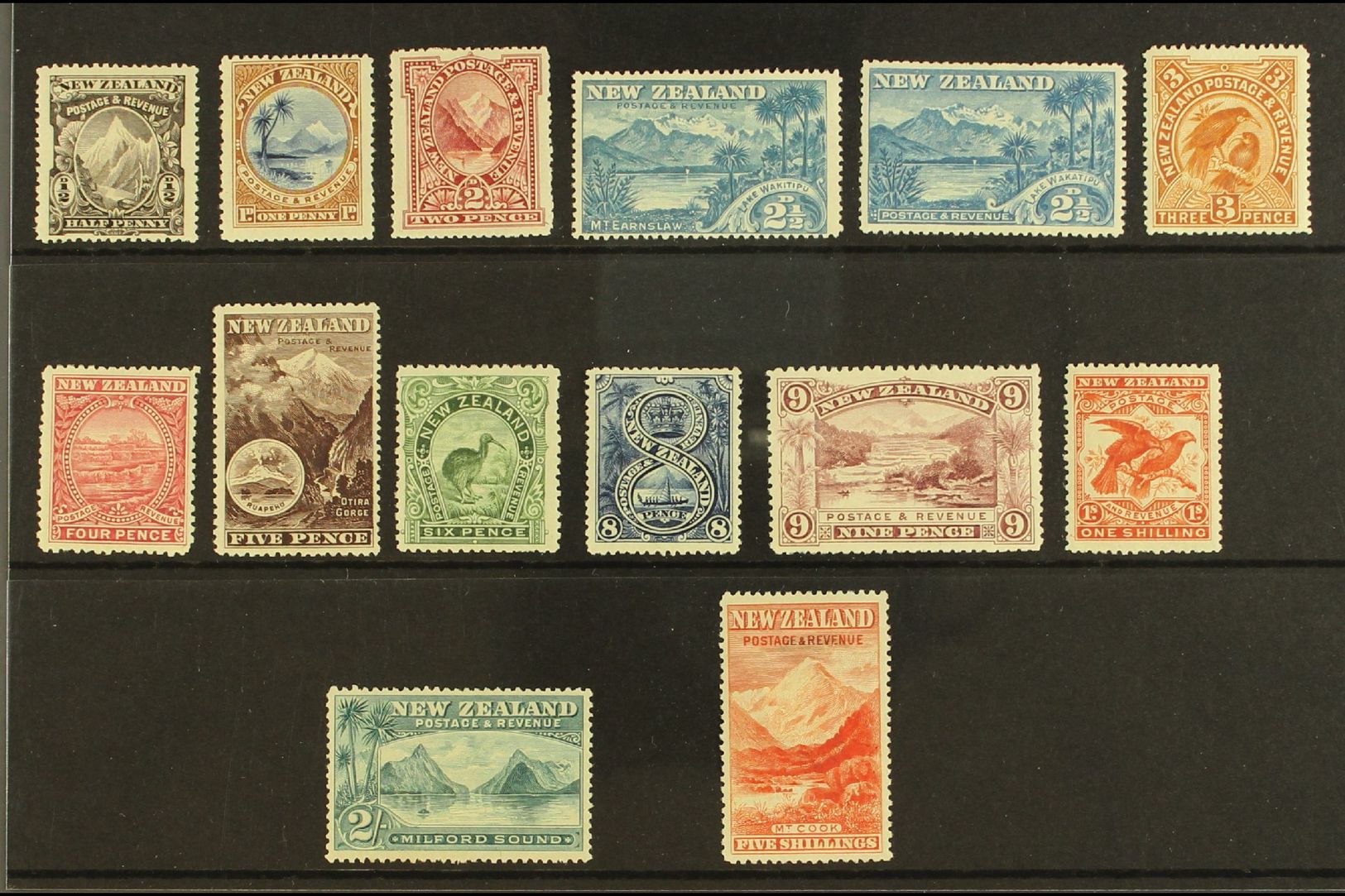 1898  Pictorials Perf 12 To 16 Complete Set Inc Both Types Of 2½d, SG 246/59, Very Fine Mint, All With Nice Centering & - Other & Unclassified