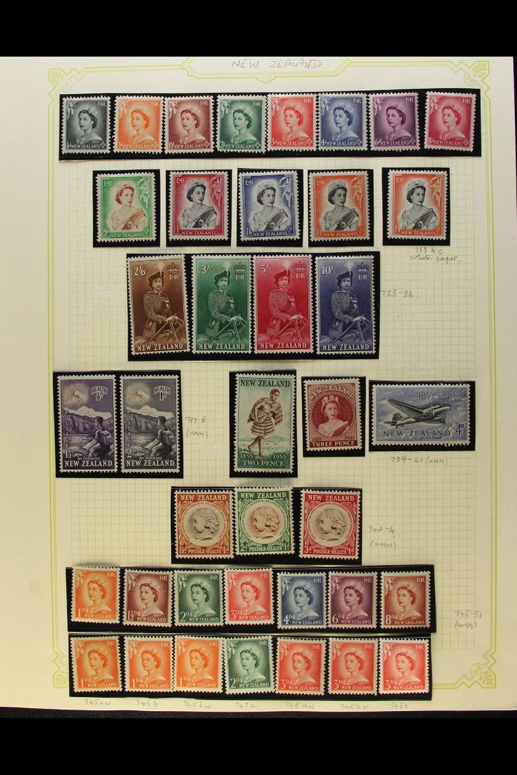 1953-83 FINE MINT COLLECTION  A Clean Collection On Album Pages Which Includes 1953-59 Complete Definitive Set, 1955-59 - Other & Unclassified