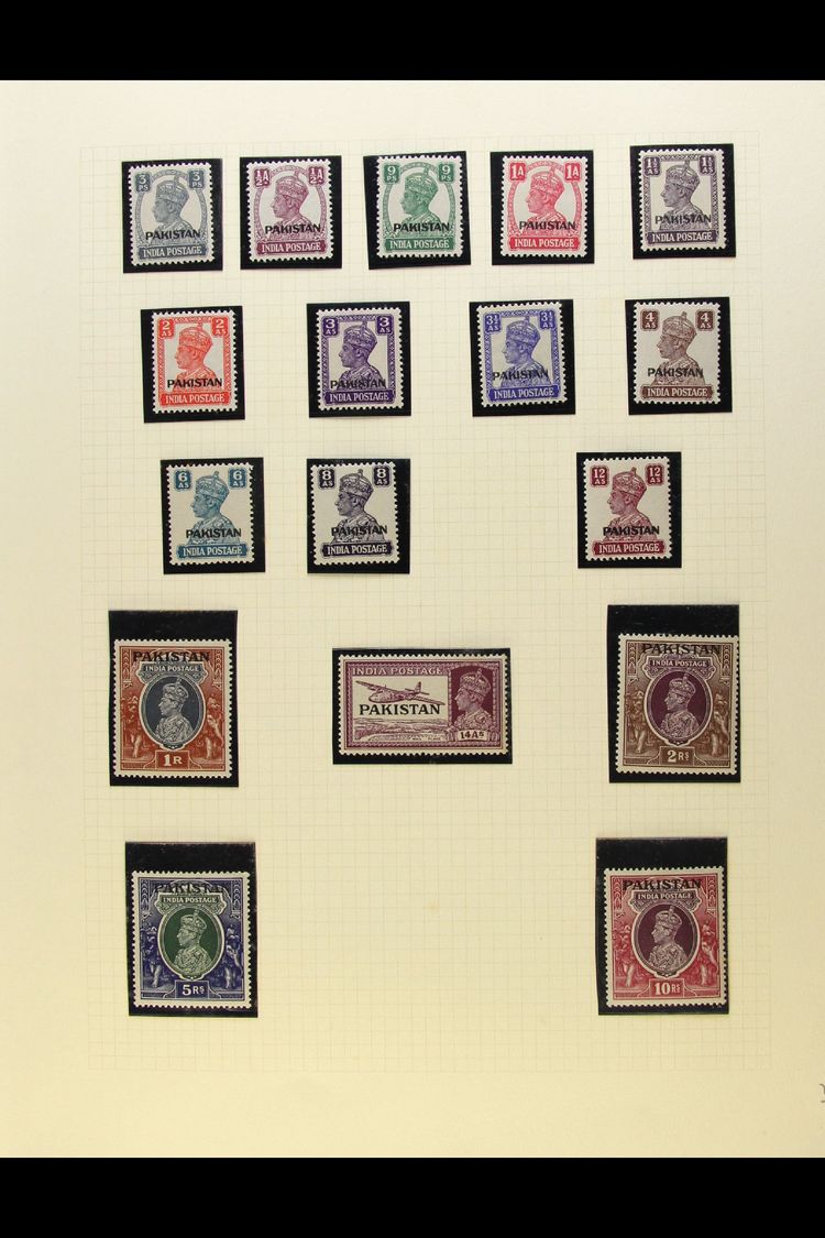 1947-1971 COLLECTION  On Leaves, Mint & Used Stamps, Inc 1947 Opts Mint & Used Sets To 10r, 1948-57 To 2r (x3), 5r (x2) - Other & Unclassified