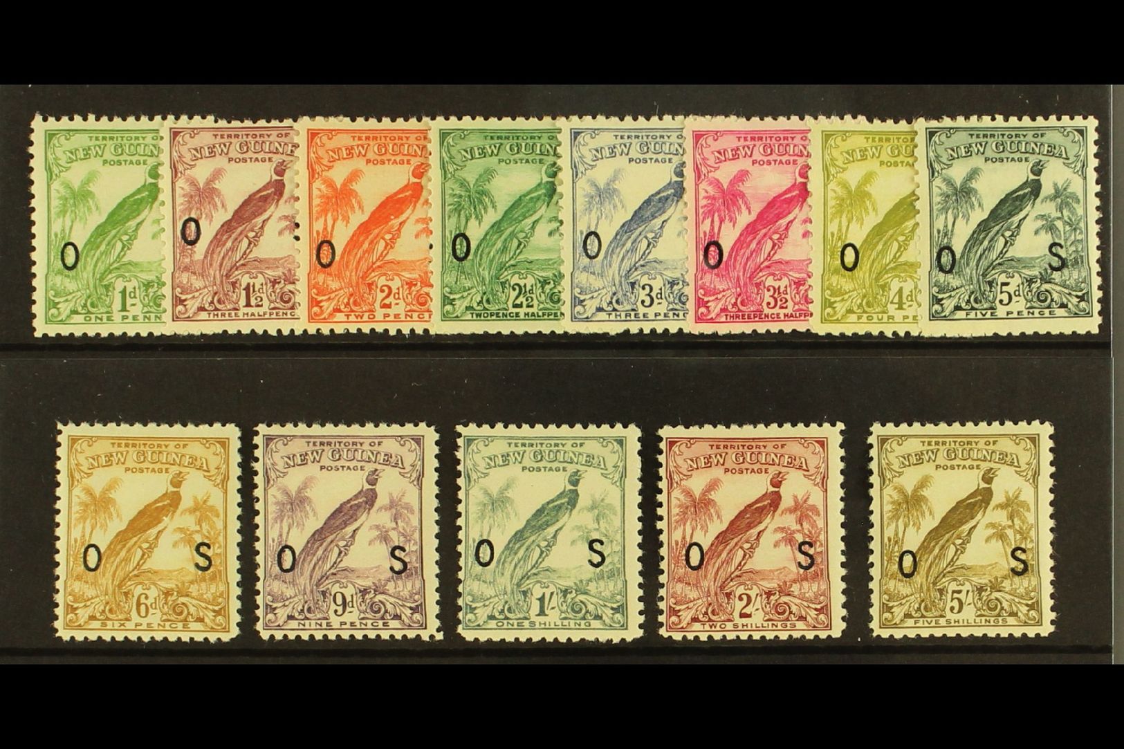 OFFICIALS  1931 "O S" Overprint Set (without Dates) Complete, SG O42/54, Very Fine And Fresh Mint. (13 Stamps) For More - Other & Unclassified