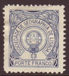 GEOGRAPHIC SOCIETY ISSUES.  1935-36 (-) Blue With Cross On White Background, Afinsa 18var, Fresh Mint, Some Shortish Per - Other & Unclassified