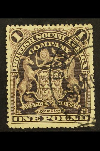 1898-1908  £1 Greyish Red Purple, Perf 15½, SG 90, Fine Cds Used.  For More Images, Please Visit Http://www.sandafayre.c - Other & Unclassified