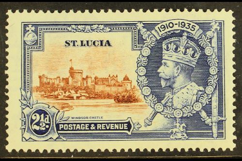 1935  2½d Brown & Deep Blue Jubilee With DOT TO LEFT OF CHAPEL Variety, SG 111g, Very Fine Mint, Fresh.  For More Images - Other & Unclassified