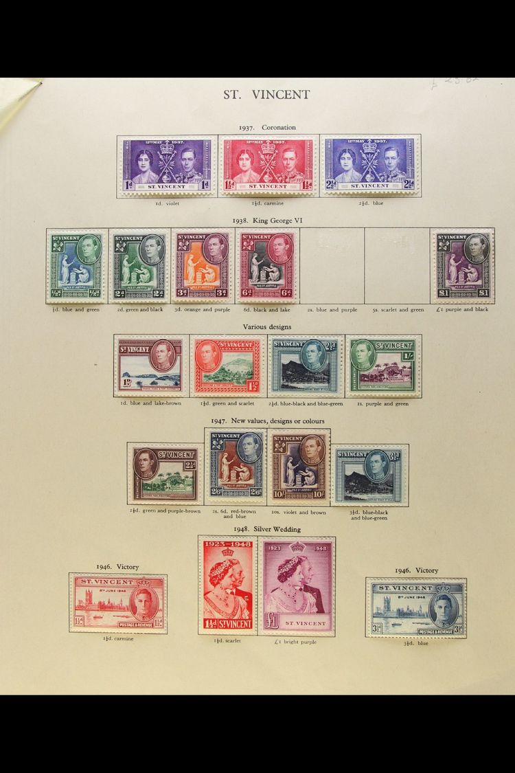 1937-52 MINT COLLECTION  A Highly Complete Collection Of This Reign With Only Two Spaces Left To Fill On Printed Pages, - Other & Unclassified