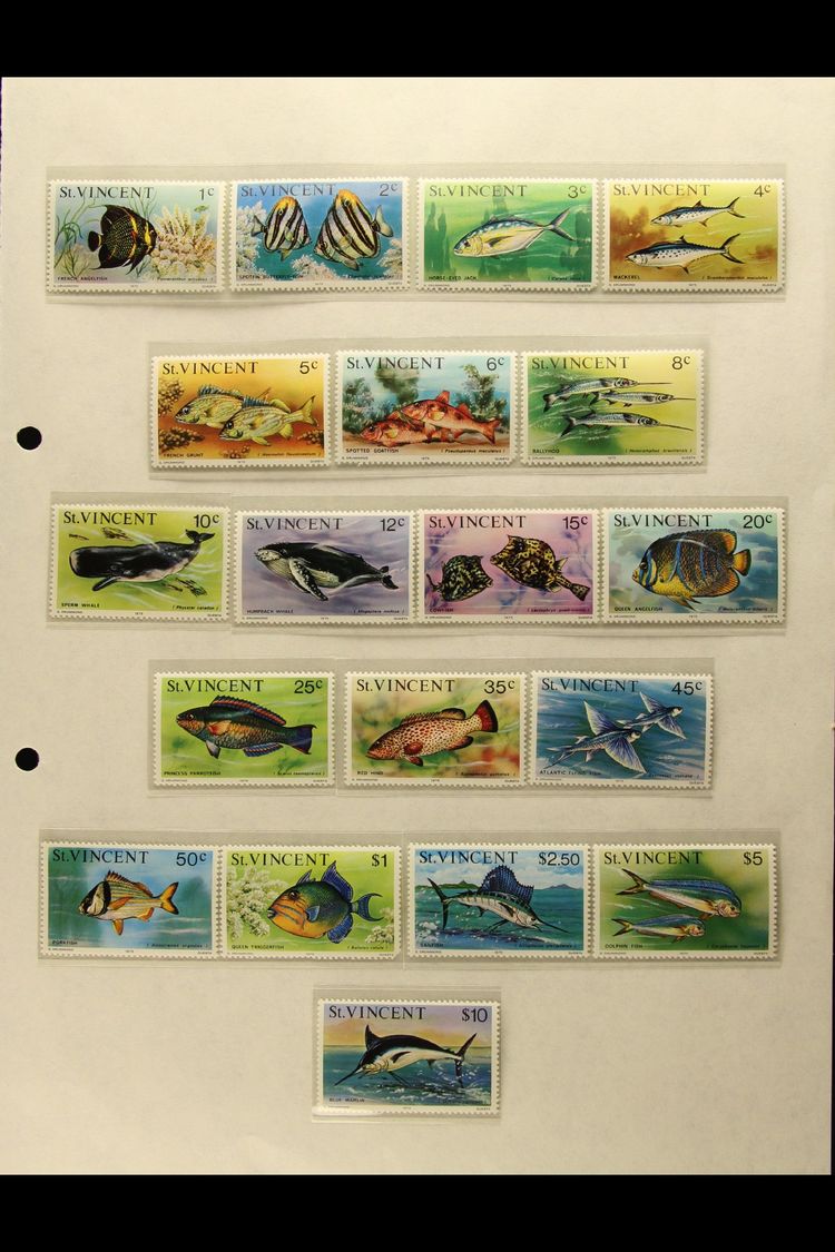 ST VINCENT & THE GRENADINES COLLECTION  1955-89 MINT & NHM Extensive Collection. A Mostly Never Hinged Mint Collection O - Other & Unclassified