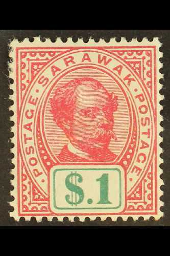1899  $1 Rose- Carmine And Green Top Value, SG 47, Very Fine Mint. For More Images, Please Visit Http://www.sandafayre.c - Other & Unclassified
