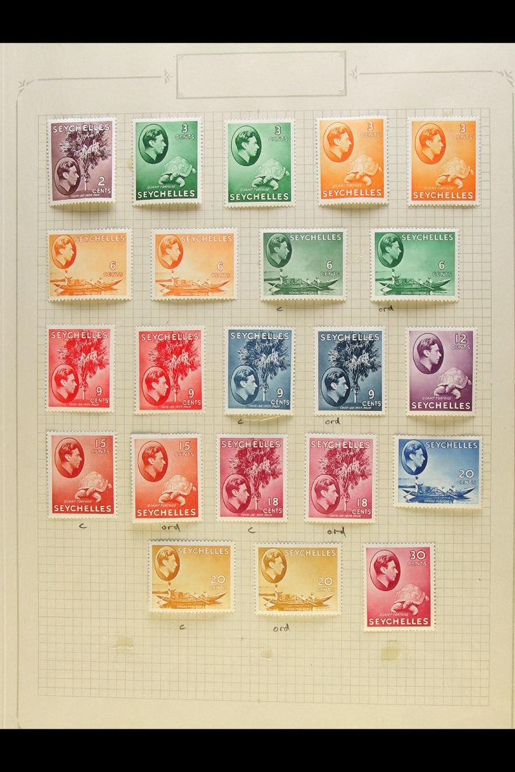 1890-1952 COLLECTION ON ALBUM PAGES  Mint And Used (chiefly Mint), Fine And Fresh Condition. Note (mint Unless Stated) 1 - Other & Unclassified